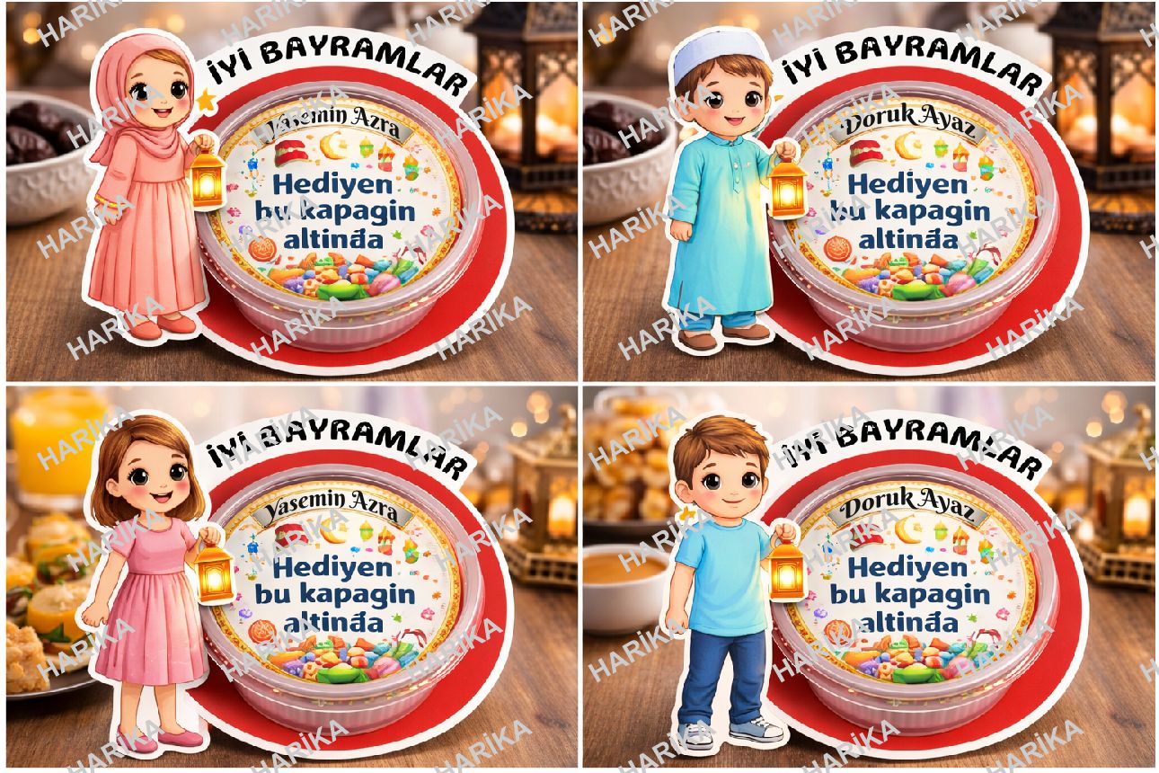 BAYRAM KARTI (KİŞYE ÖZEL) 10ADET ÜZERİ 17₺